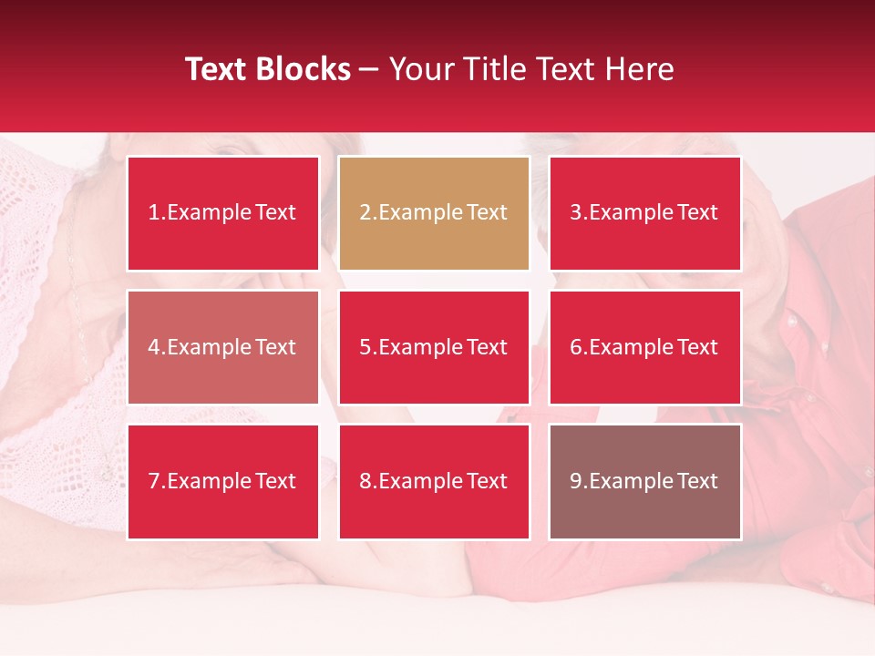 A Man And A Woman Posing For A Picture PowerPoint Template