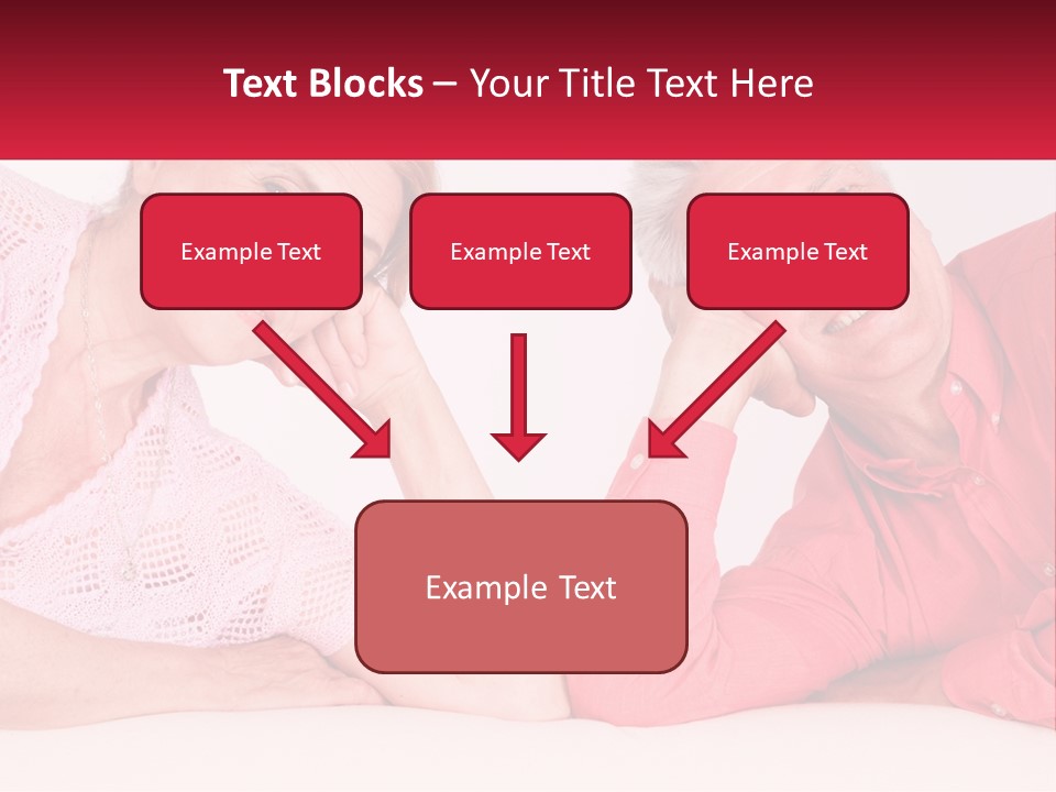 A Man And A Woman Posing For A Picture PowerPoint Template