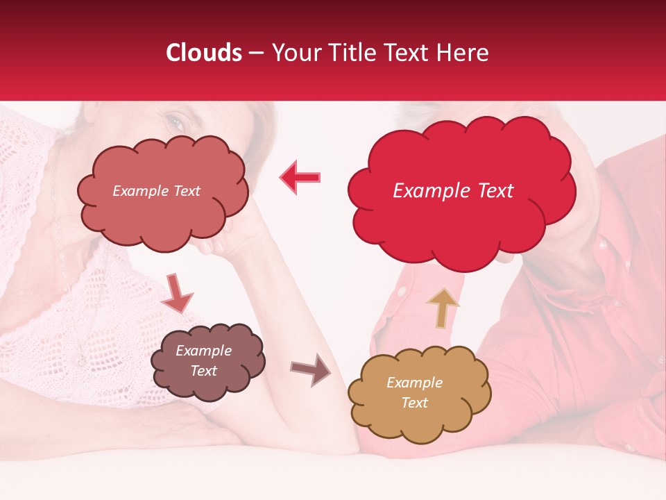 A Man And A Woman Posing For A Picture PowerPoint Template
