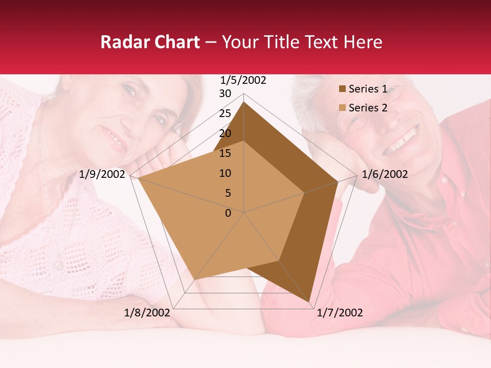 A Man And A Woman Posing For A Picture PowerPoint Template