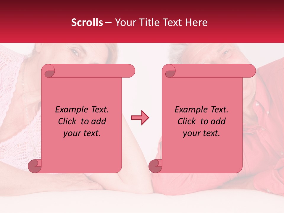 A Man And A Woman Posing For A Picture PowerPoint Template