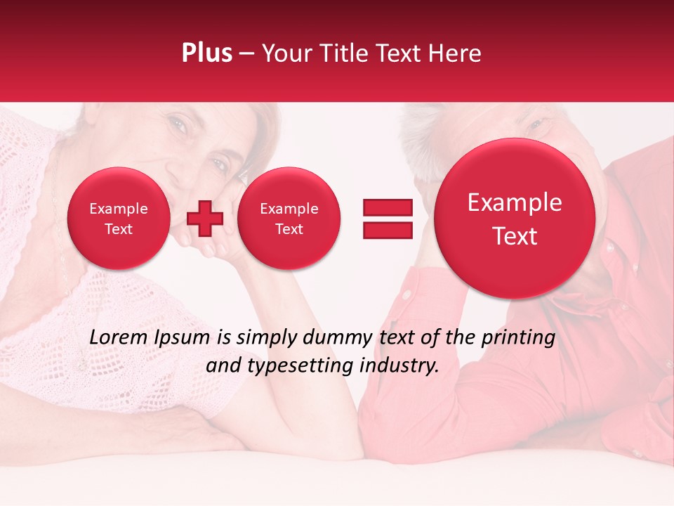 A Man And A Woman Posing For A Picture PowerPoint Template