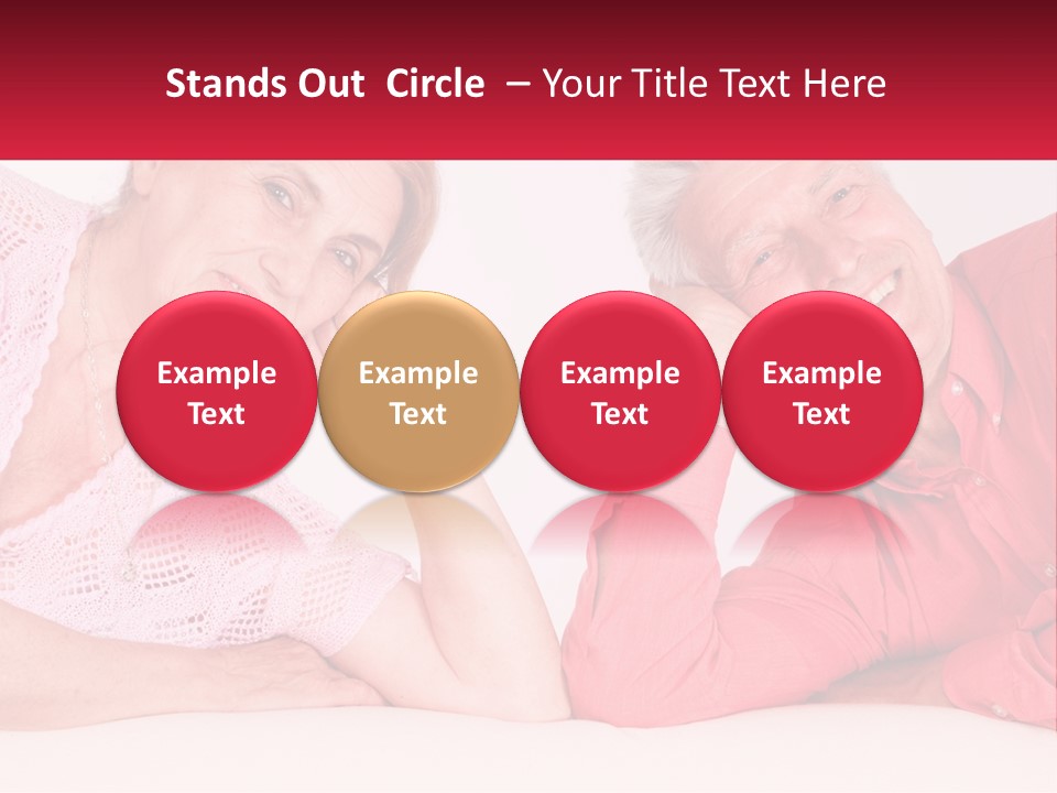 A Man And A Woman Posing For A Picture PowerPoint Template