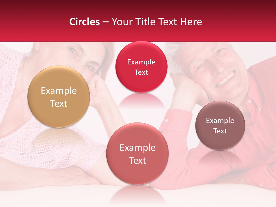 A Man And A Woman Posing For A Picture PowerPoint Template