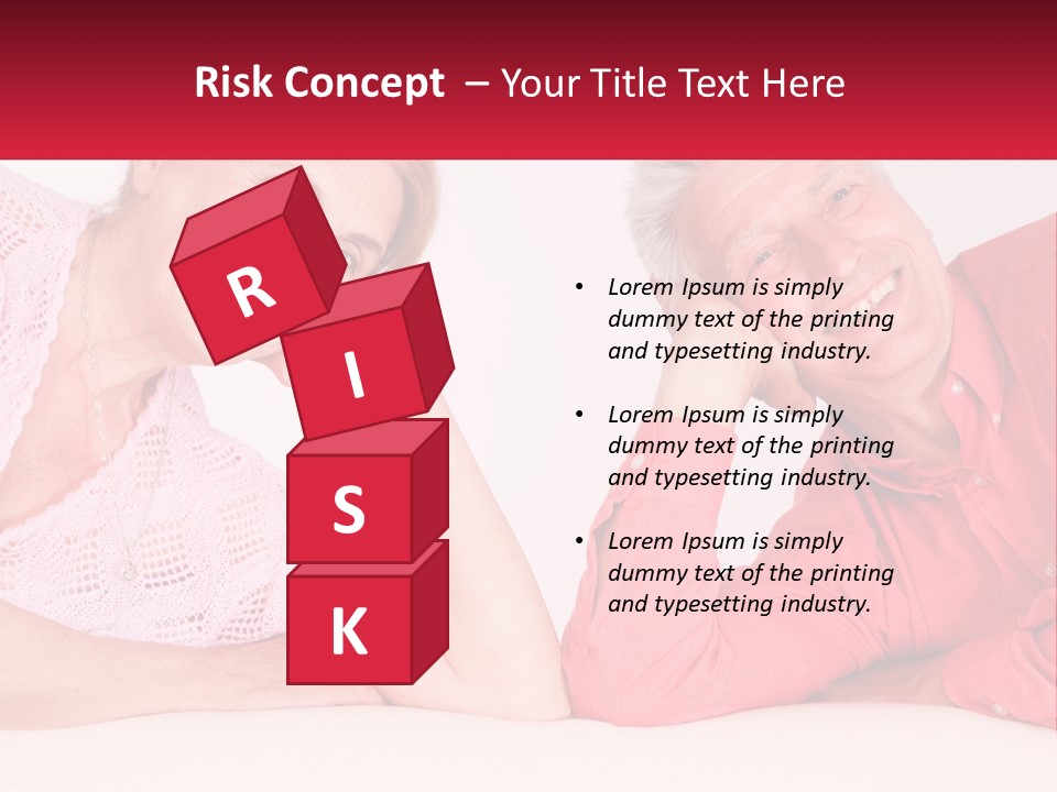 A Man And A Woman Posing For A Picture PowerPoint Template