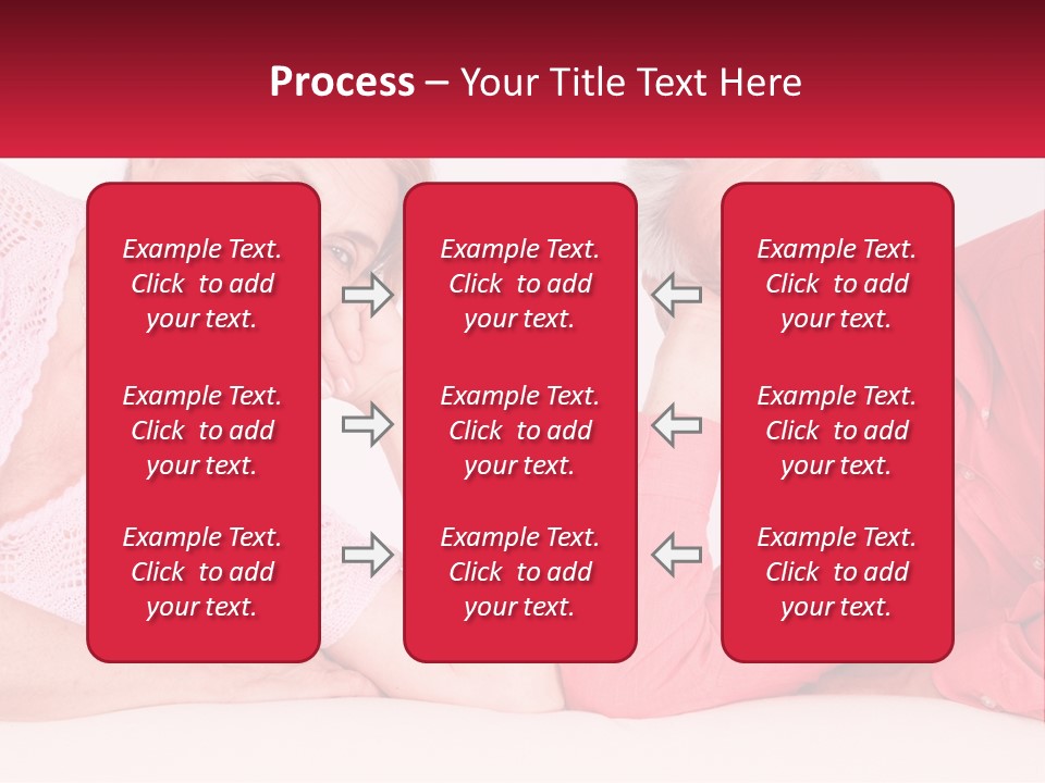 A Man And A Woman Posing For A Picture PowerPoint Template