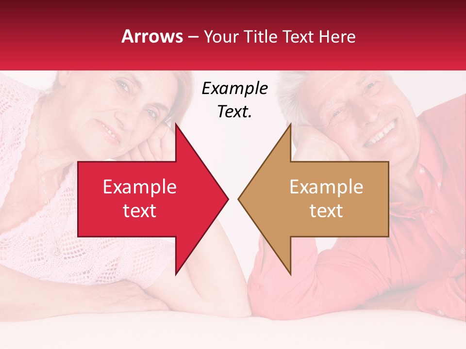 A Man And A Woman Posing For A Picture PowerPoint Template