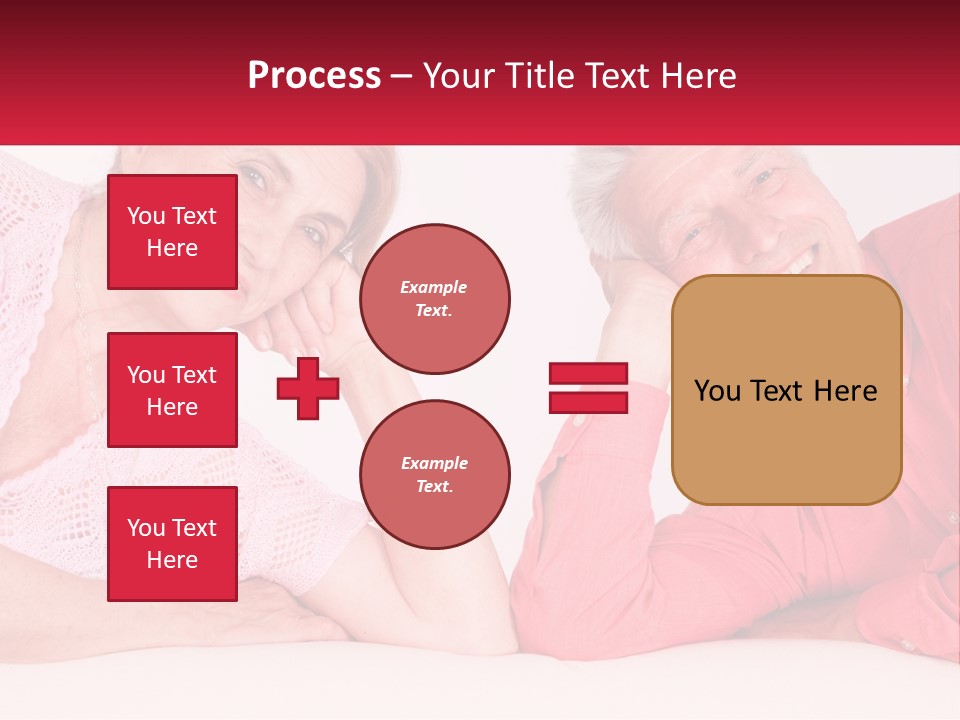 A Man And A Woman Posing For A Picture PowerPoint Template