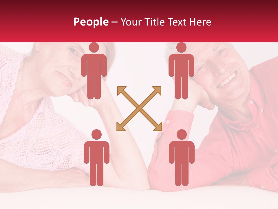 A Man And A Woman Posing For A Picture PowerPoint Template