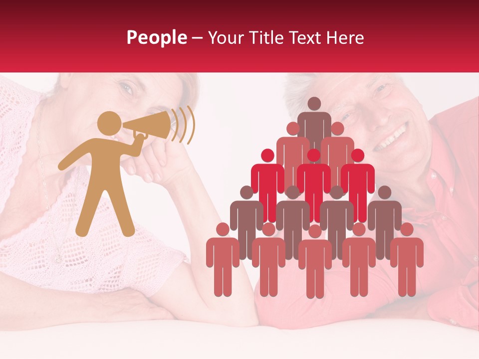 A Man And A Woman Posing For A Picture PowerPoint Template