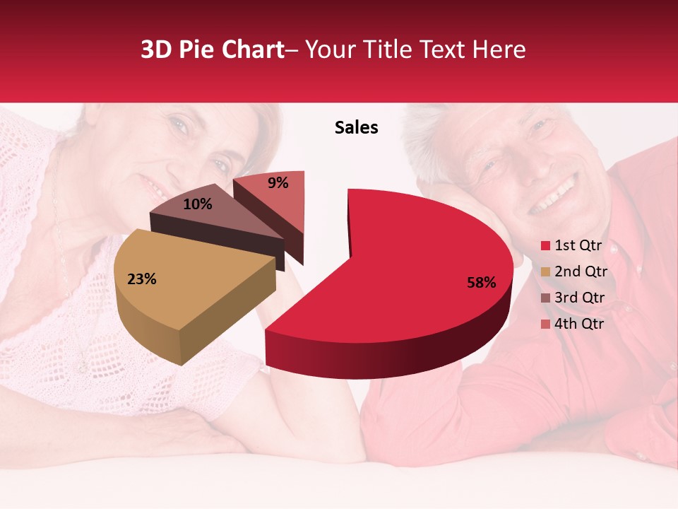 A Man And A Woman Posing For A Picture PowerPoint Template