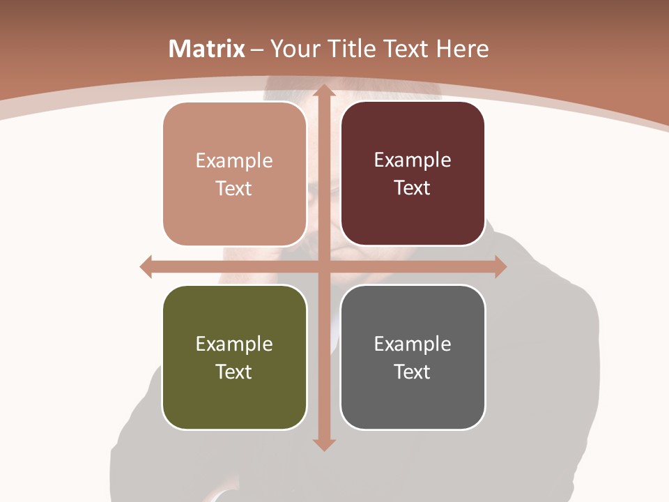 A Man In A Suit Is Holding His Hand To His Face PowerPoint Template