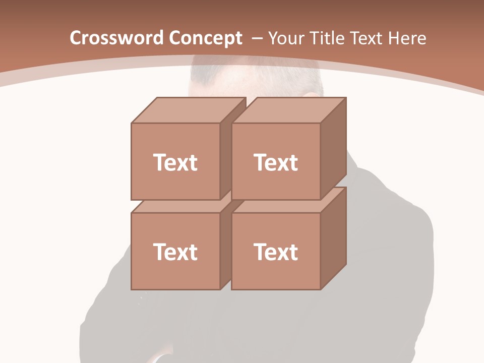 A Man In A Suit Is Holding His Hand To His Face PowerPoint Template