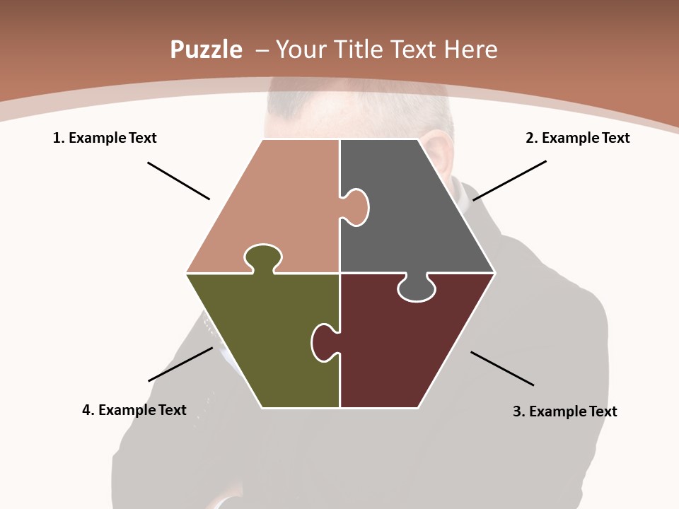 A Man In A Suit Is Holding His Hand To His Face PowerPoint Template