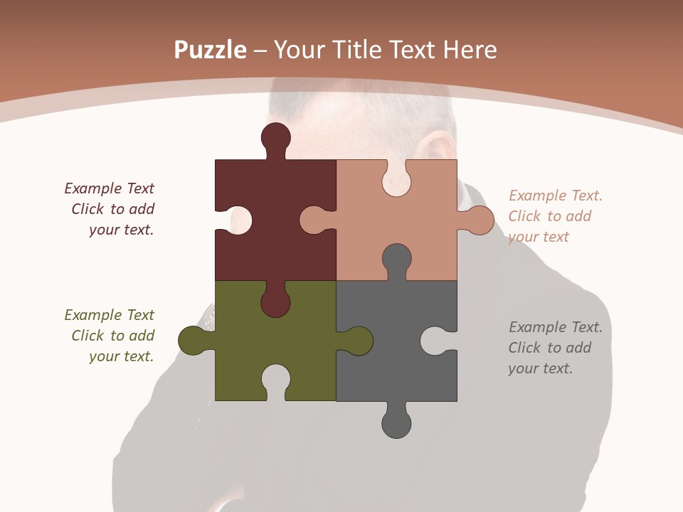 A Man In A Suit Is Holding His Hand To His Face PowerPoint Template