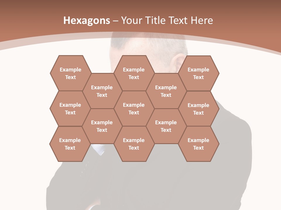 A Man In A Suit Is Holding His Hand To His Face PowerPoint Template