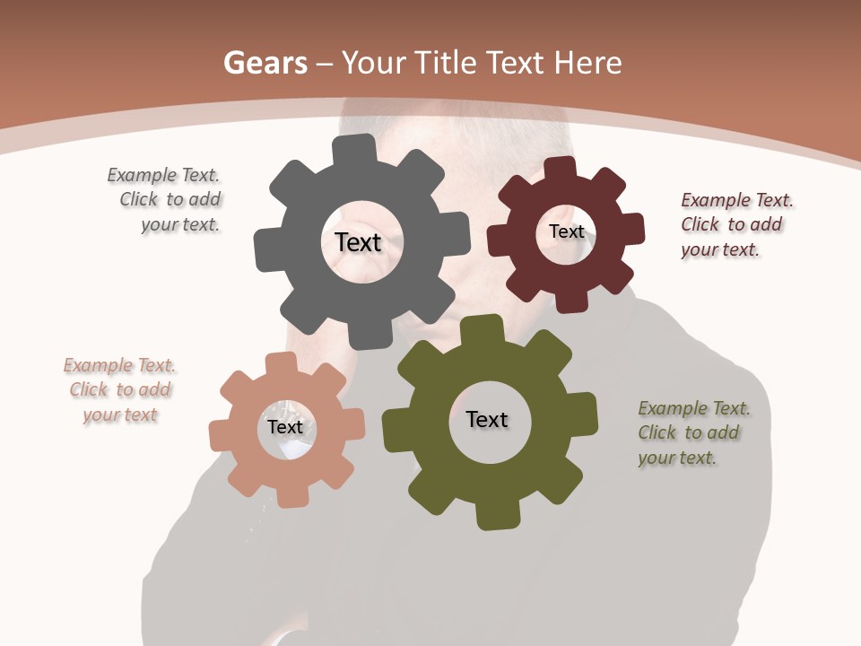 A Man In A Suit Is Holding His Hand To His Face PowerPoint Template