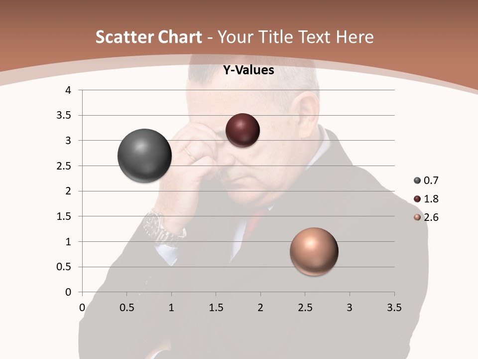 A Man In A Suit Is Holding His Hand To His Face PowerPoint Template