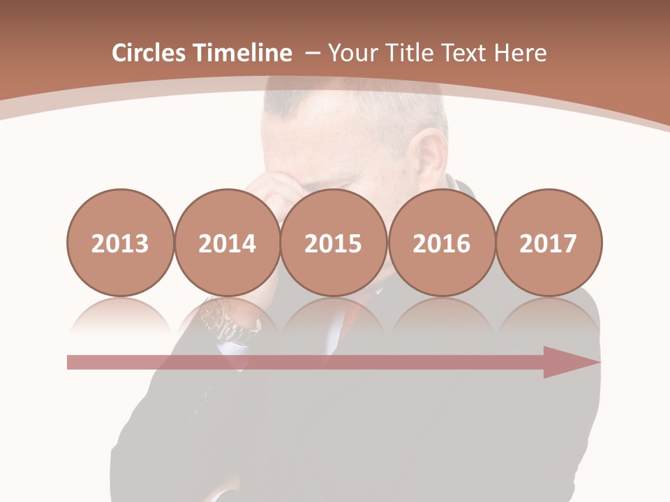 A Man In A Suit Is Holding His Hand To His Face PowerPoint Template