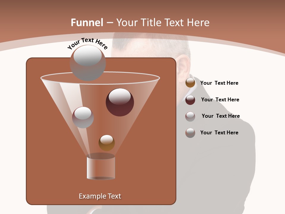 A Man In A Suit Is Holding His Hand To His Face PowerPoint Template