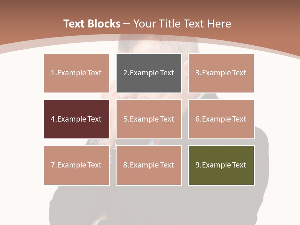 A Man In A Suit Is Holding His Hand To His Face PowerPoint Template