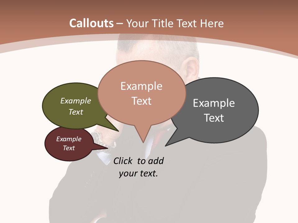 A Man In A Suit Is Holding His Hand To His Face PowerPoint Template