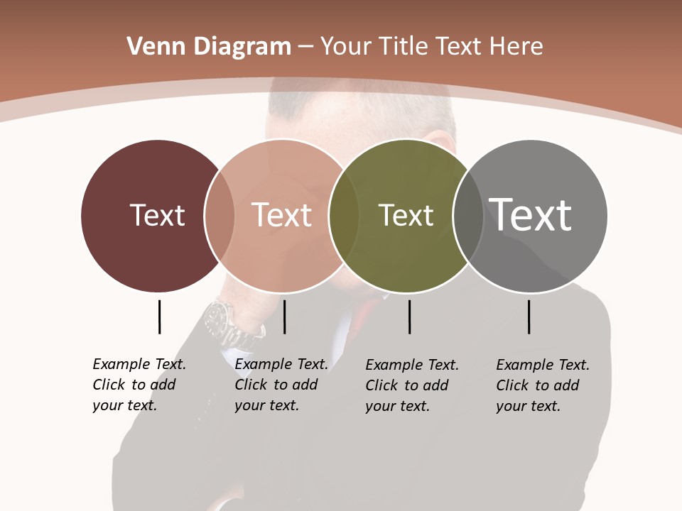 A Man In A Suit Is Holding His Hand To His Face PowerPoint Template