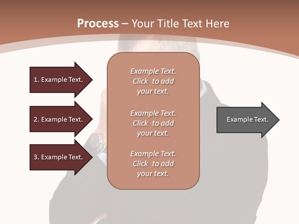 A Man In A Suit Is Holding His Hand To His Face PowerPoint Template