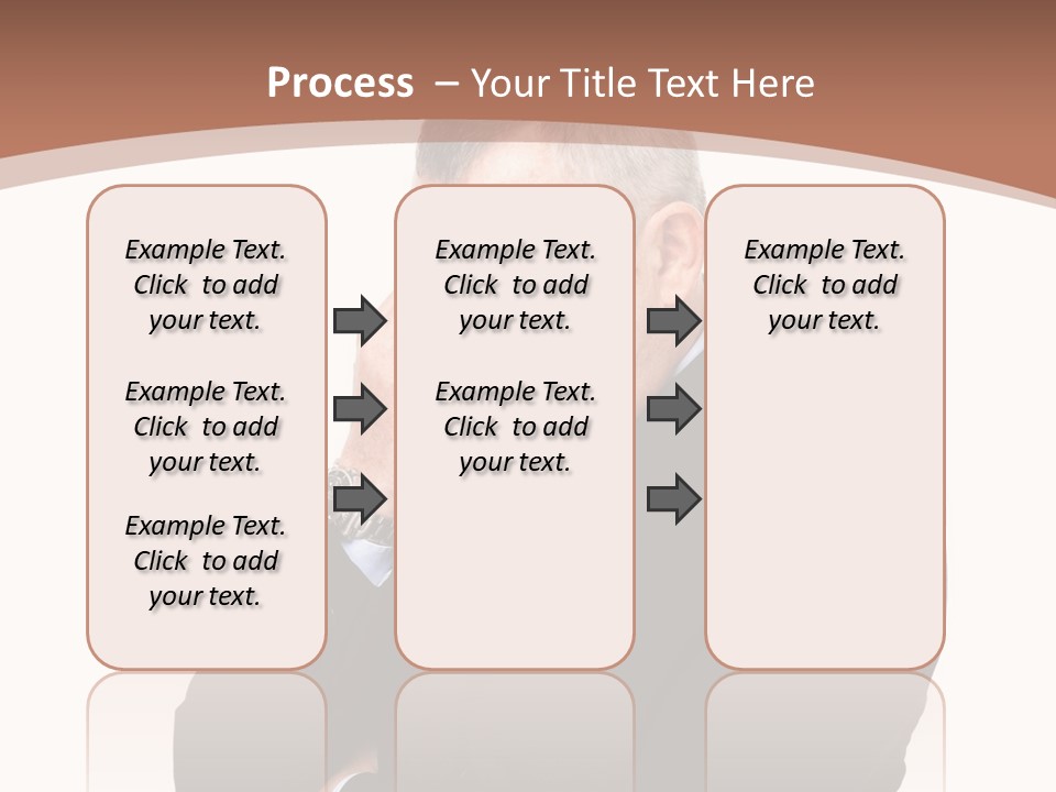 A Man In A Suit Is Holding His Hand To His Face PowerPoint Template