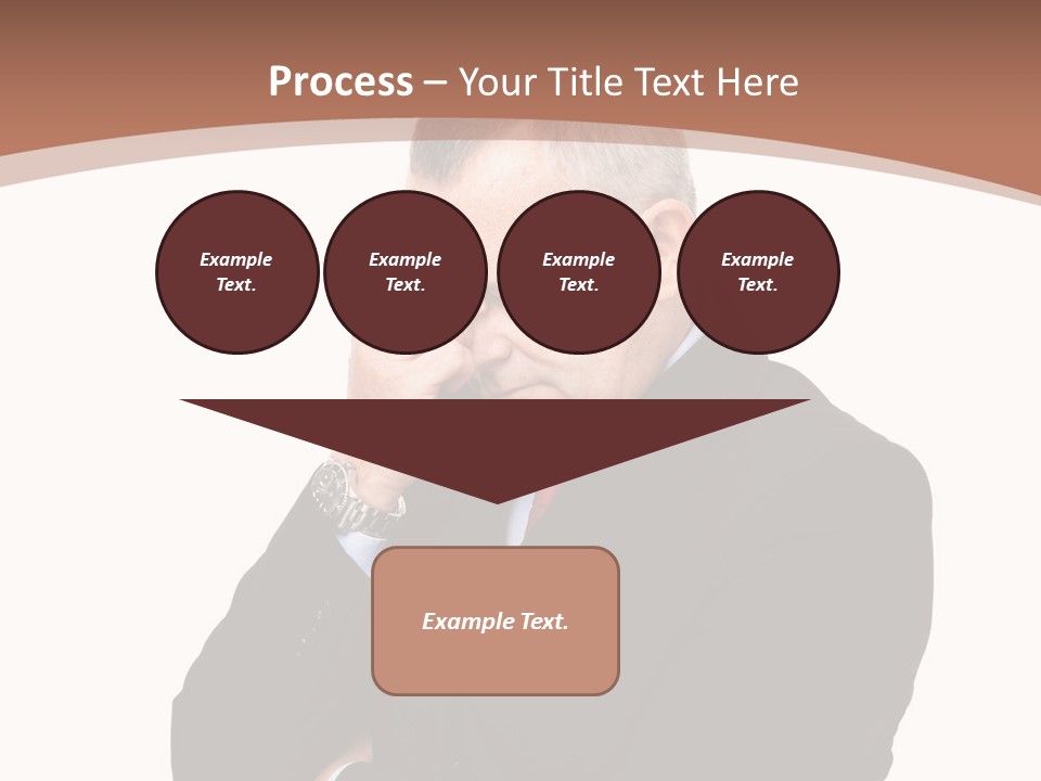 A Man In A Suit Is Holding His Hand To His Face PowerPoint Template