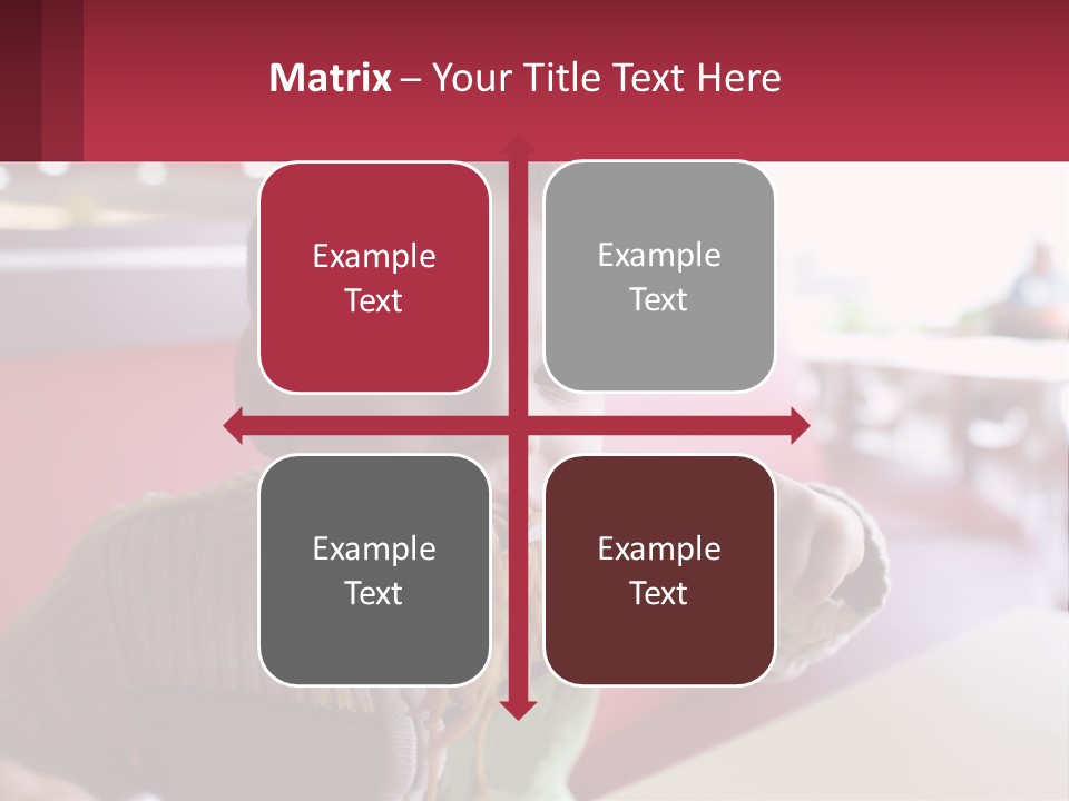 A Young Boy Eating Noodles In A Restaurant PowerPoint Template