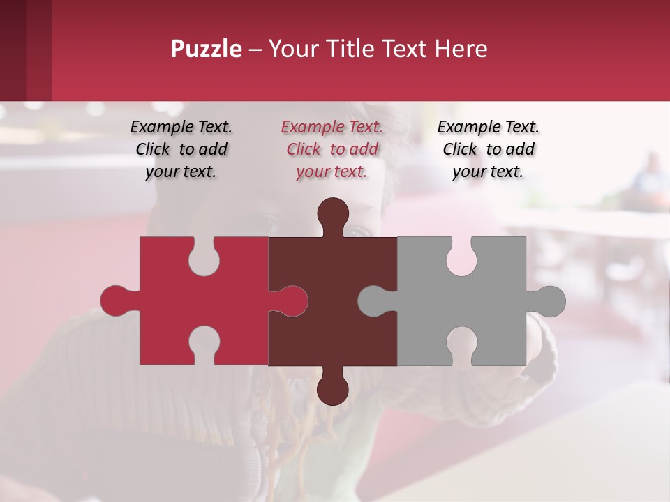 A Young Boy Eating Noodles In A Restaurant PowerPoint Template