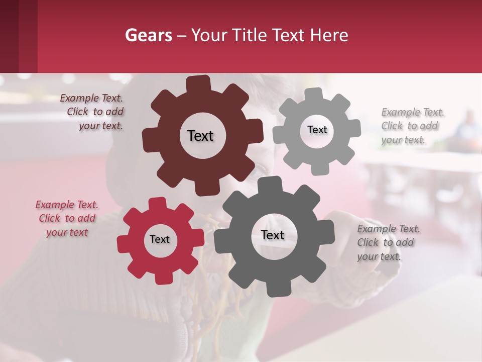 A Young Boy Eating Noodles In A Restaurant PowerPoint Template