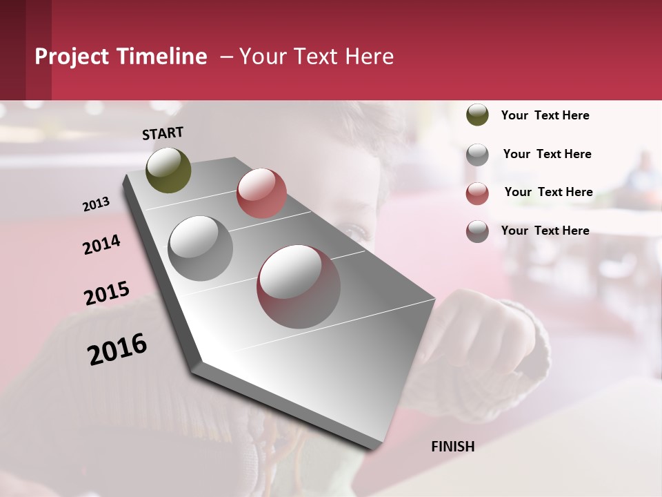 A Young Boy Eating Noodles In A Restaurant PowerPoint Template