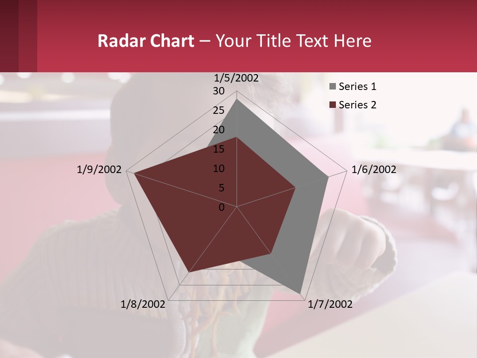 A Young Boy Eating Noodles In A Restaurant PowerPoint Template