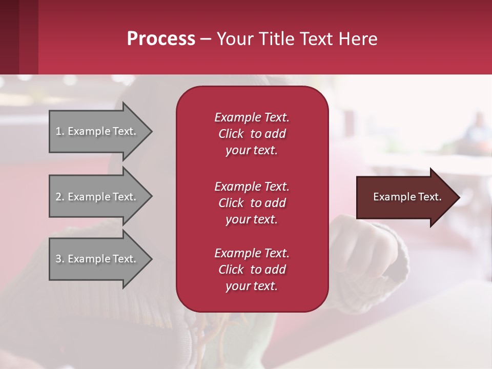 A Young Boy Eating Noodles In A Restaurant PowerPoint Template