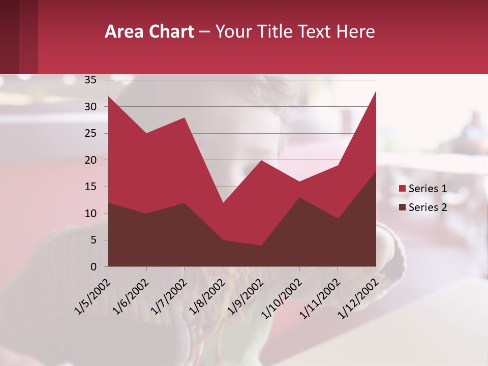 A Young Boy Eating Noodles In A Restaurant PowerPoint Template