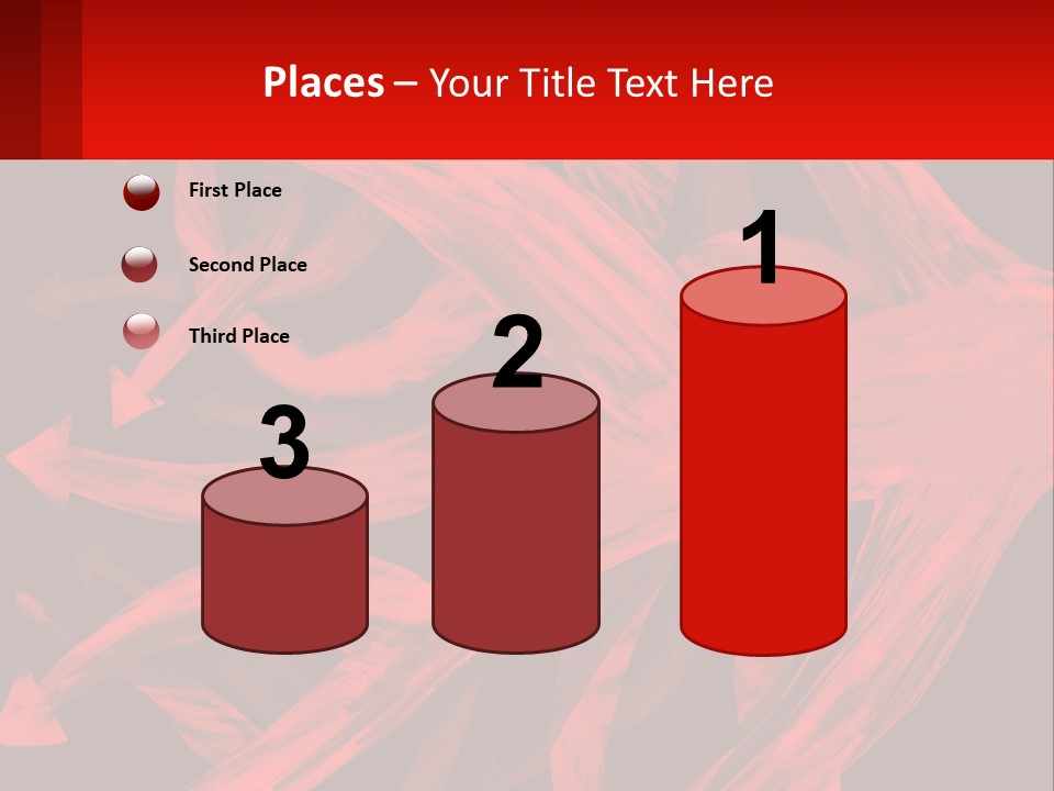 A Red And Black Abstract Background With Arrows PowerPoint Template