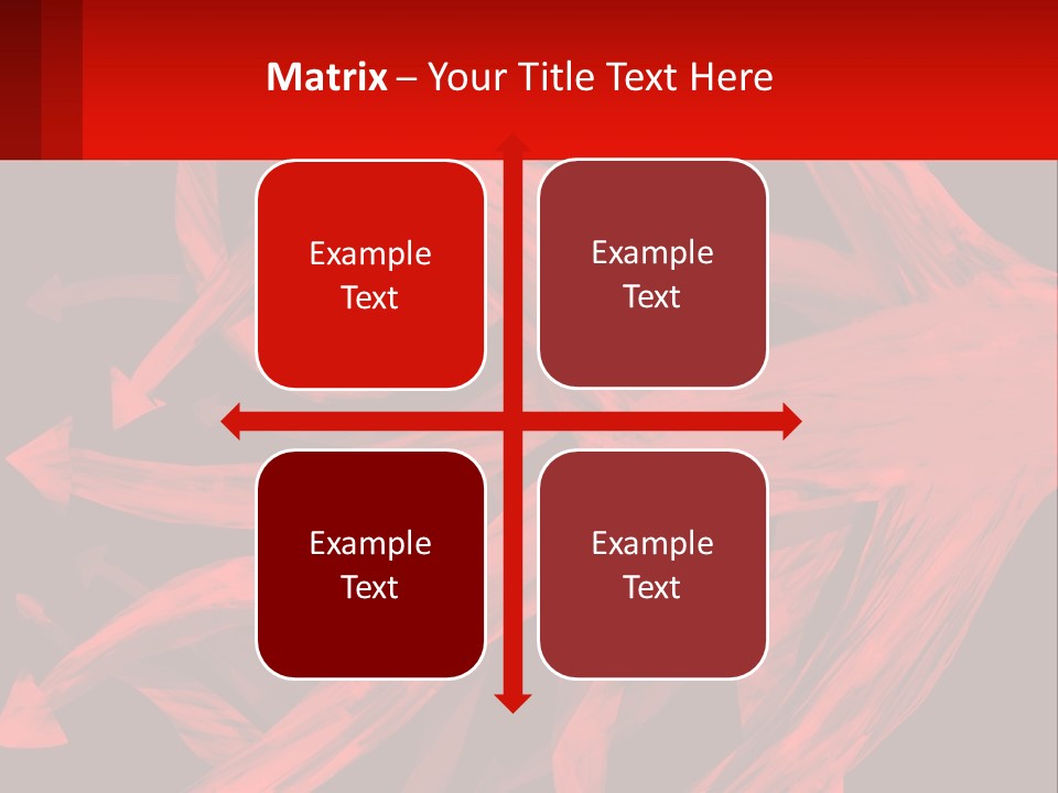 A Red And Black Abstract Background With Arrows PowerPoint Template