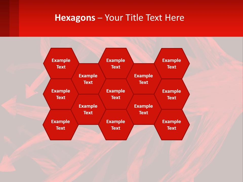 A Red And Black Abstract Background With Arrows PowerPoint Template