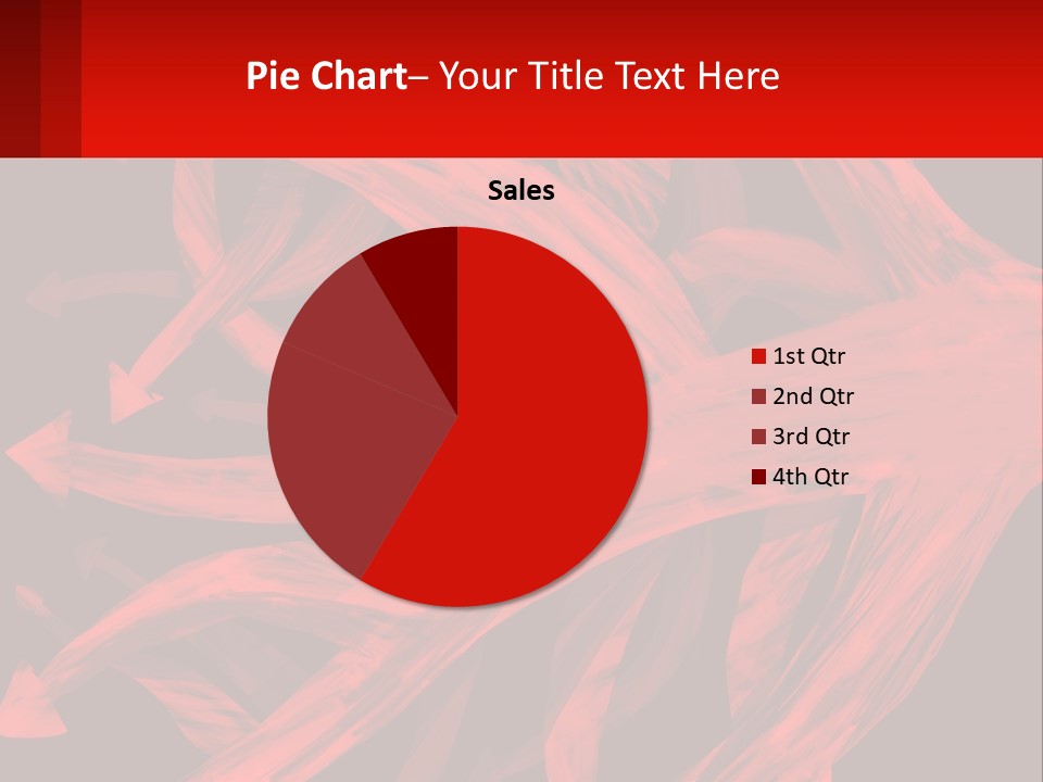 A Red And Black Abstract Background With Arrows PowerPoint Template