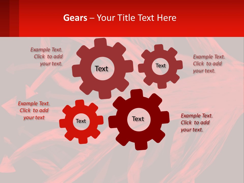 A Red And Black Abstract Background With Arrows PowerPoint Template