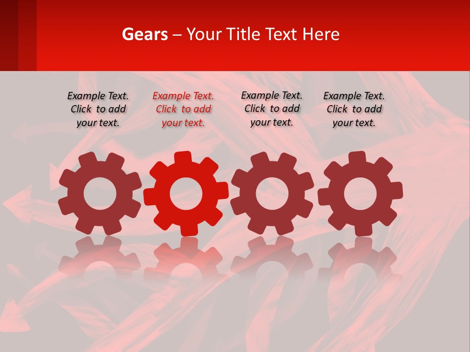 A Red And Black Abstract Background With Arrows PowerPoint Template