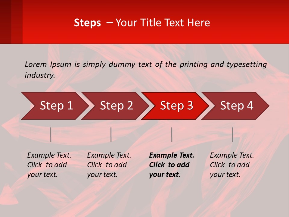 A Red And Black Abstract Background With Arrows PowerPoint Template