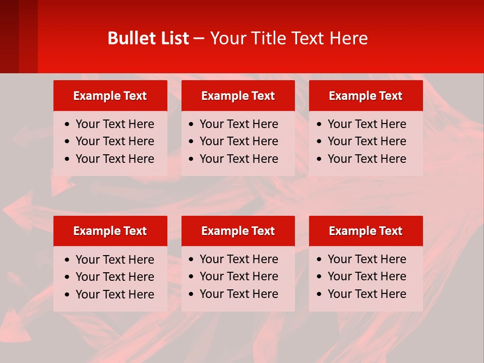 A Red And Black Abstract Background With Arrows PowerPoint Template