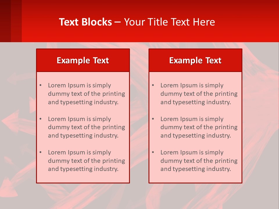 A Red And Black Abstract Background With Arrows PowerPoint Template