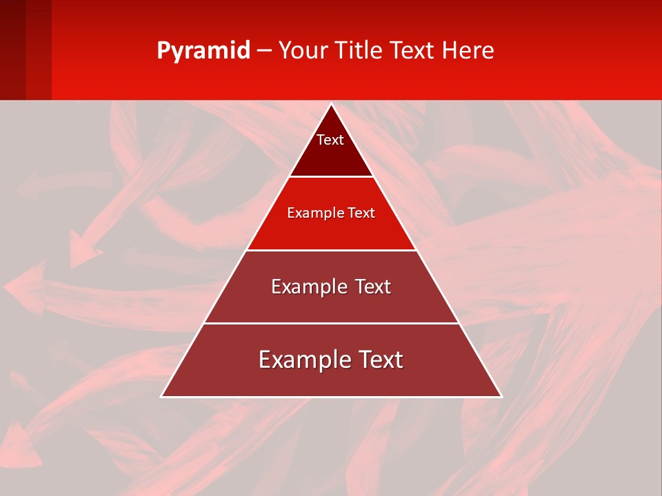 A Red And Black Abstract Background With Arrows PowerPoint Template