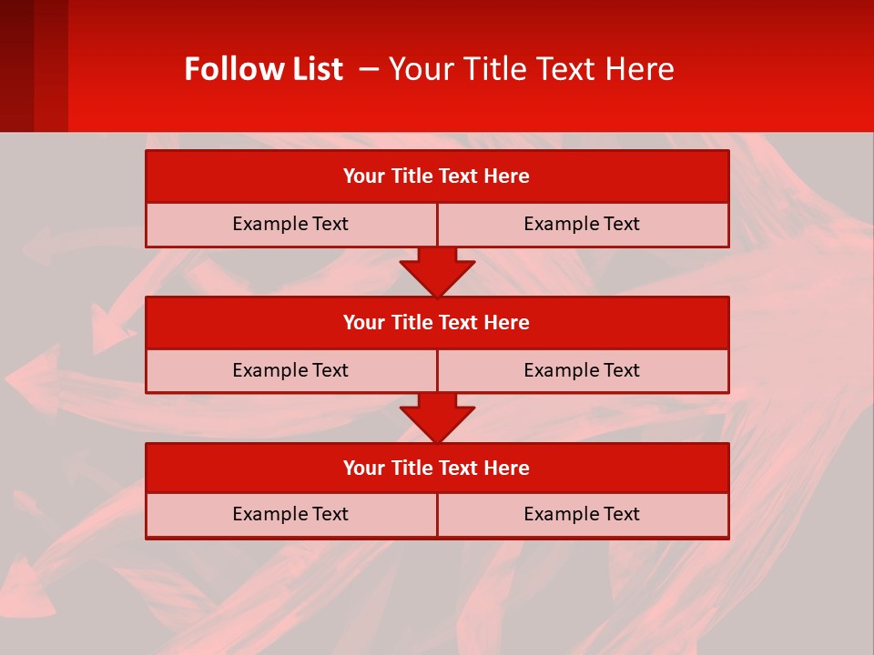 A Red And Black Abstract Background With Arrows PowerPoint Template