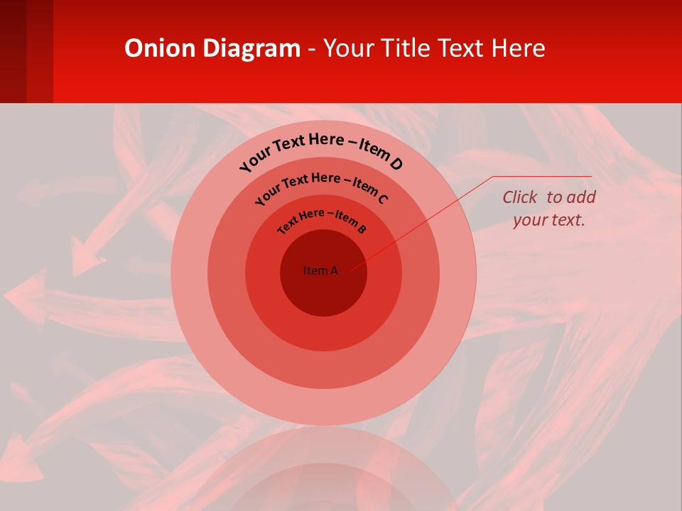 A Red And Black Abstract Background With Arrows PowerPoint Template