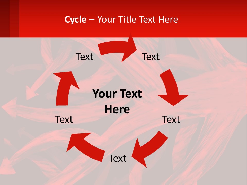 A Red And Black Abstract Background With Arrows PowerPoint Template